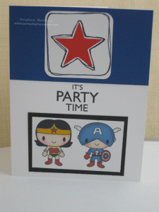 Superhero Party Invitation