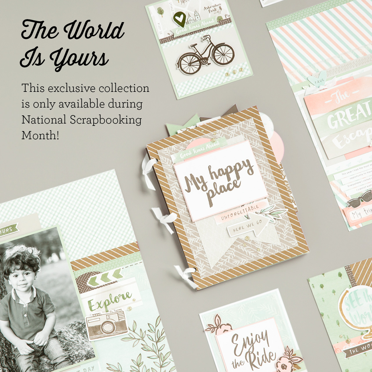 CTMH The World Is Yours National Scrapbooking Month Special