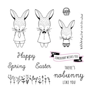 February CTMH Stamp of the Month Easter Bunny