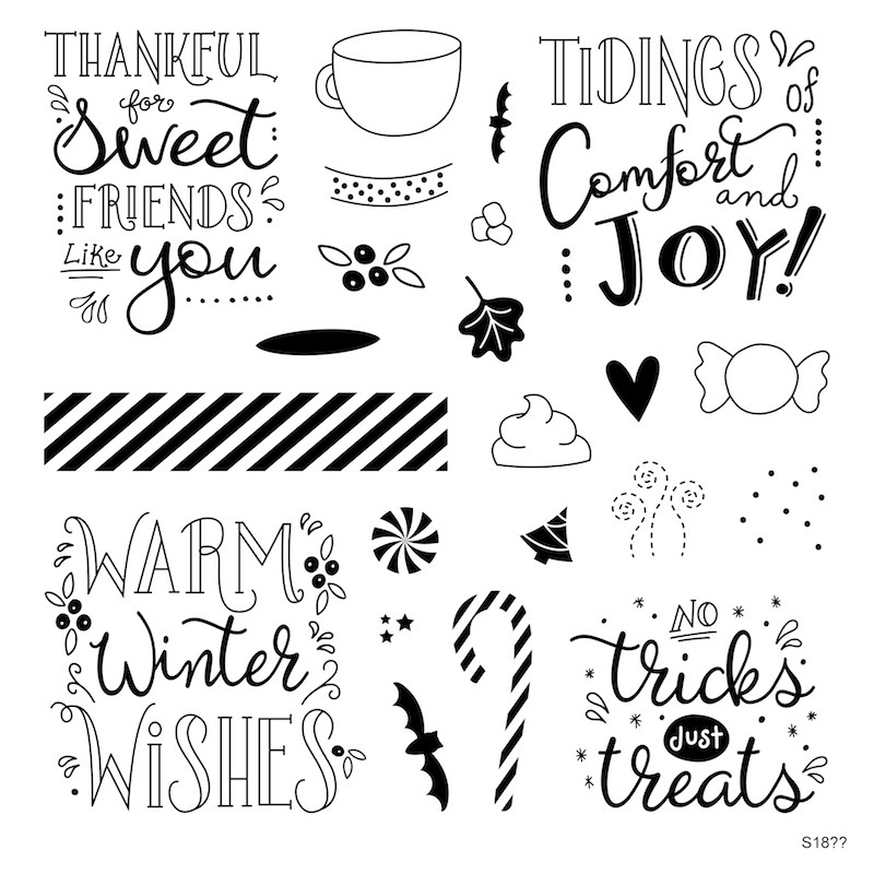 September Stamp of the Month Just Treats