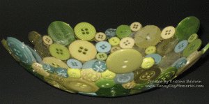 Green Button Bowl