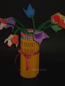 Teacher Pencil Vase