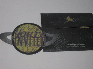 Space Artiste Invitation & Envelope