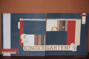 Kindergarten Scholastic Scrapbook Layout