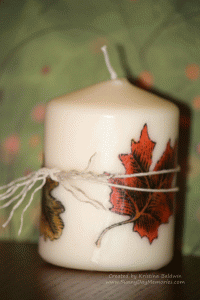 Stamped Seasons & Nature Candle