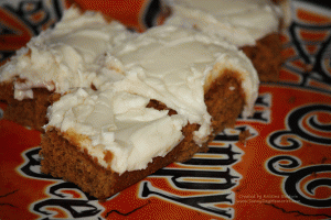 pumpkin cream cheese bars