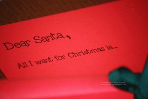 Dear Santa Closeup