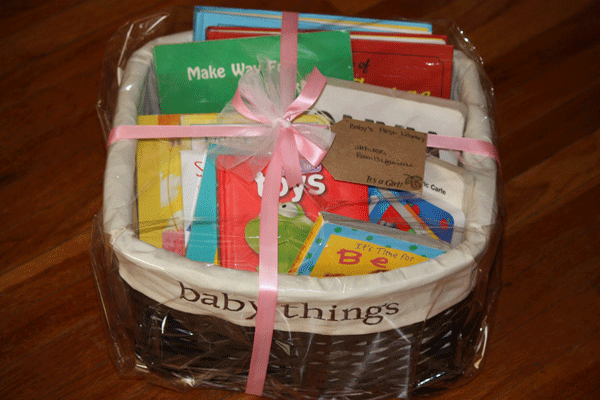 Baby's First Library, a Baby Shower Gift Basket