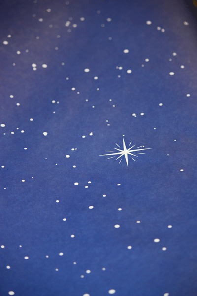 constellation wrapping paper