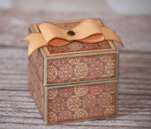 Kraft Ring Box Decorated