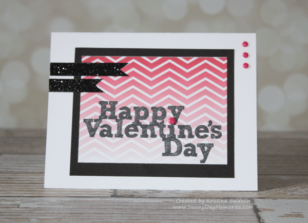Embellished Simple Valentine's Card