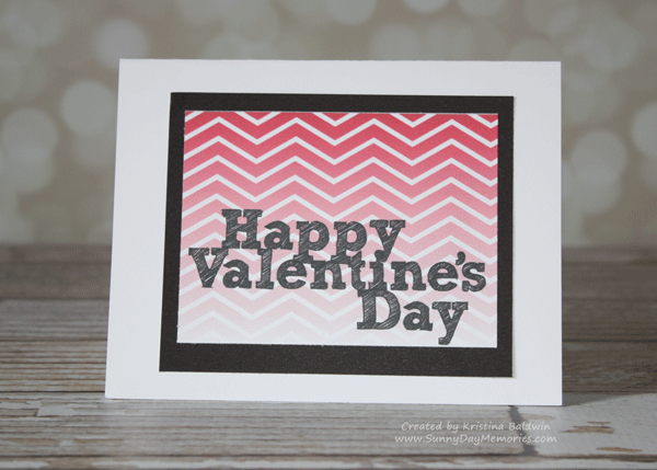 Simple Matted Valentine's Card