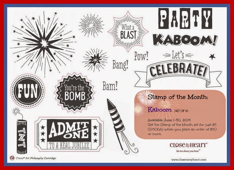 CTMH June Stamp of the Month Kaboom