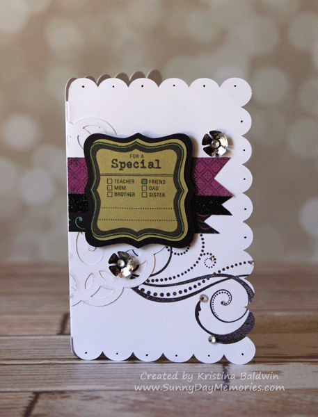 Cricut Artiste Scalloped Gift Card Holder