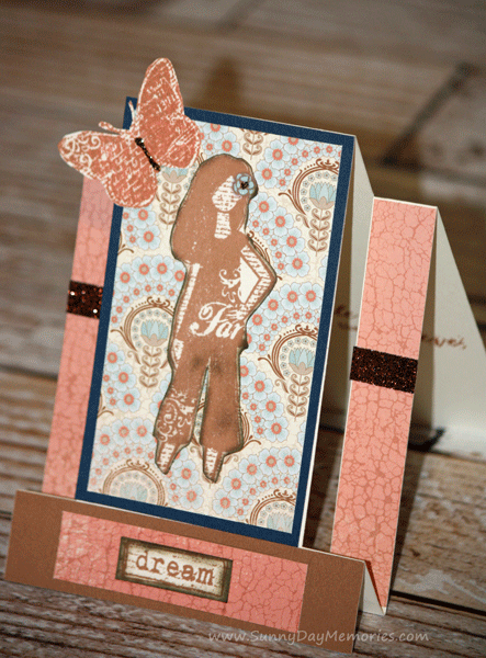 Dreamer Easel Card Side View