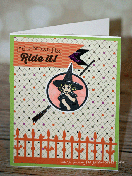 Halloween Greetings Witch Card