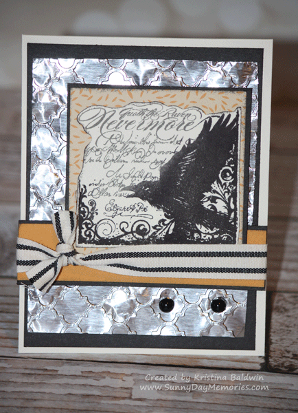 Quoth the Raven Foil Embossed Card