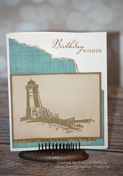 CTMH Seaside Birthday Wishes Card