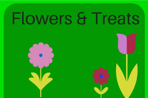 Blog graphic - flowers and treats