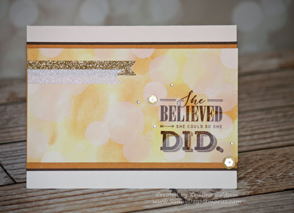 Believe Bokeh Card