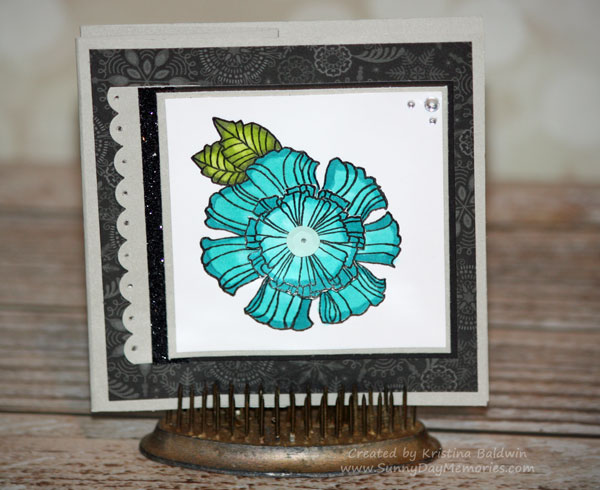 Wavy Blooms Gift Card Holder