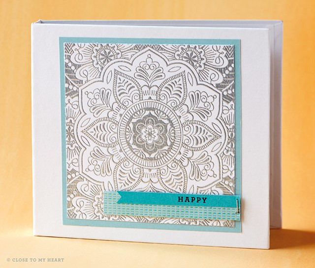 Embossed Exotic Flower Card