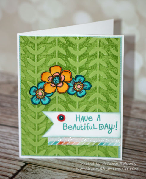 Happy Birds Embossed Card