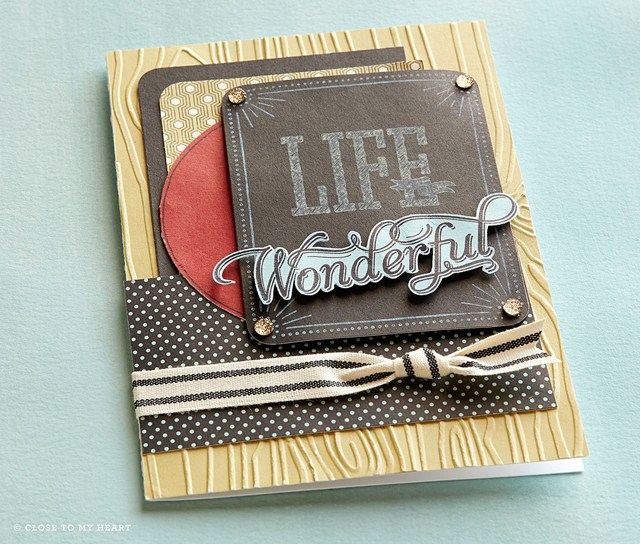 Stamp of the Month Life Is Wonderful Card