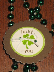 Take Luck Single Necklace Tag