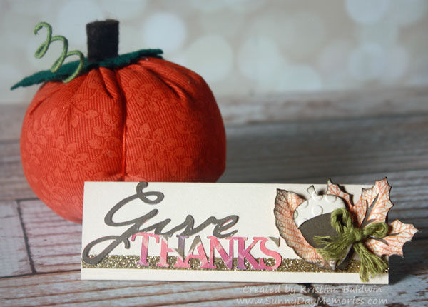 Thanksgiving Treat Place Cards