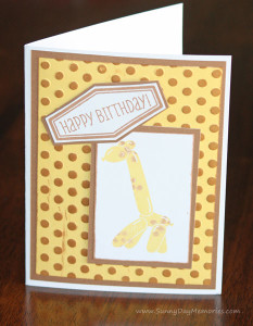 Giraffe Balloon Animals Card