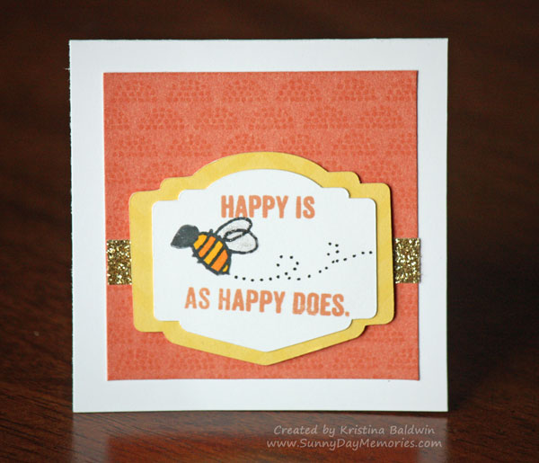 Paper Fundamentals Happy Bee Card