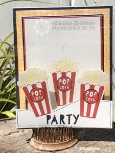 Carnival Fun Popcorn Party Card