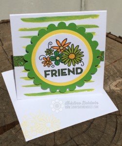 Green Create Kindness Friend Card