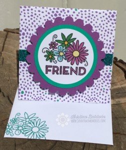 Purple Create Kindness Friend Card