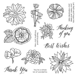 Thoughtful Flowers CTMH Dec Stamp of the Month