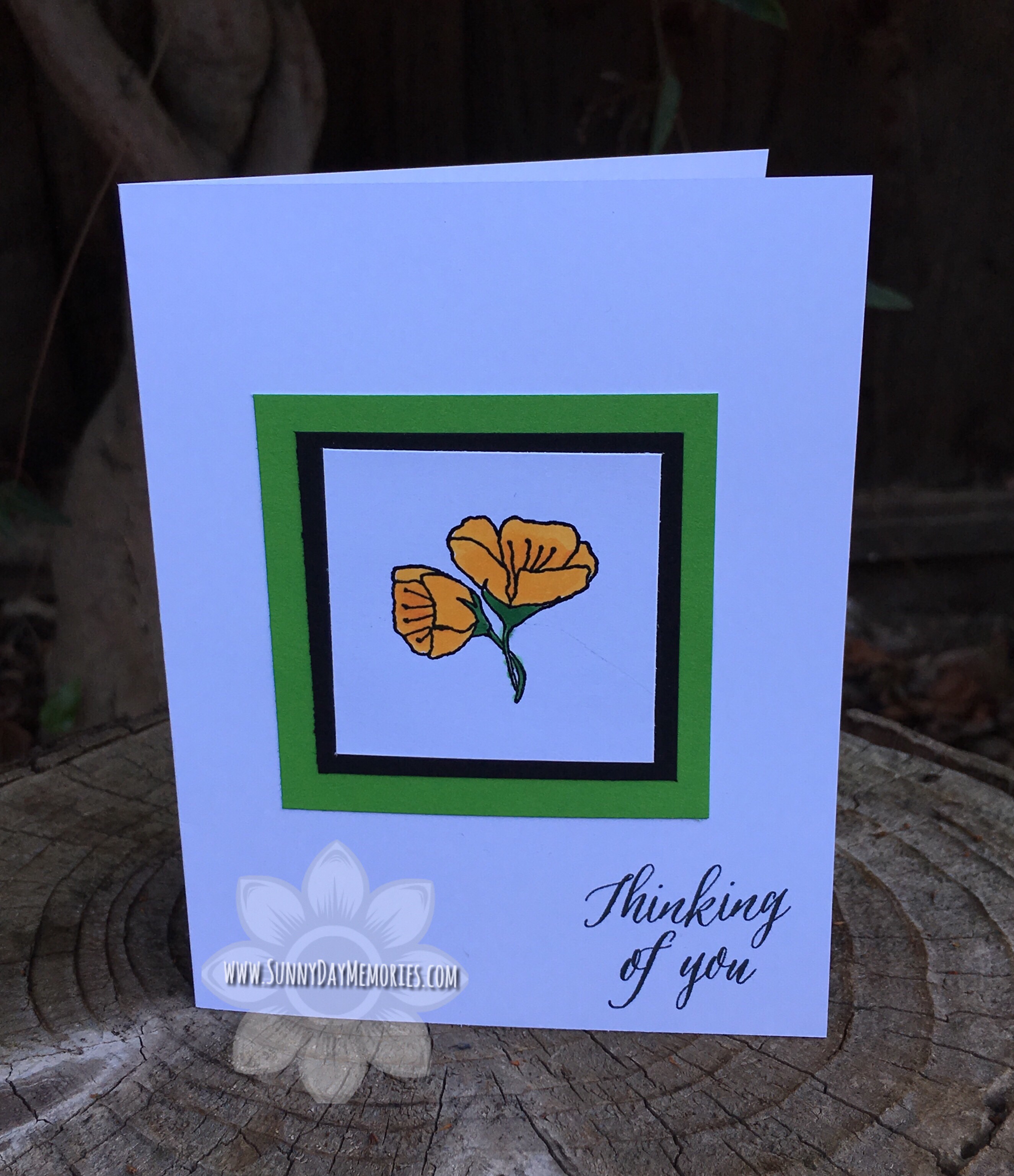 Thinking of You Thoughtful Flowers Card