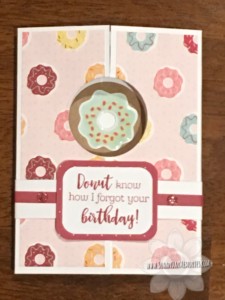 Donut Window Card w/ Belly Band