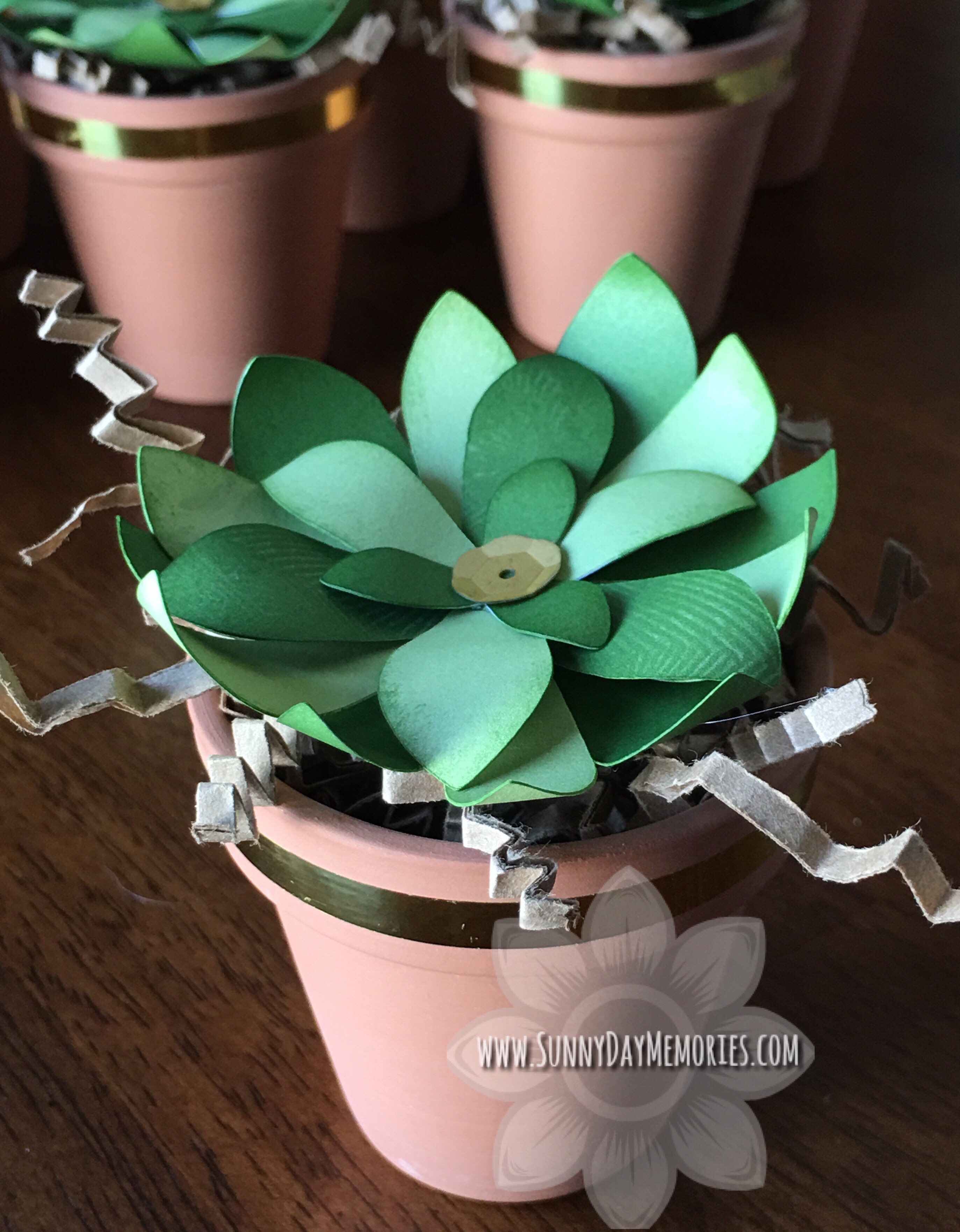 Cricut Flower Market Paper Succulent