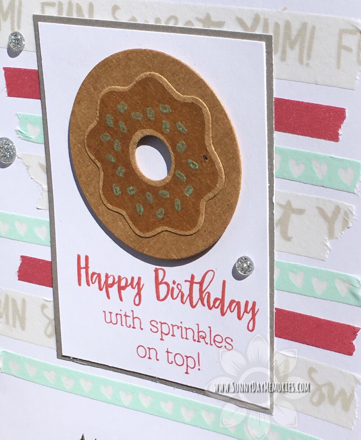 Close-up Donut Birthday Card