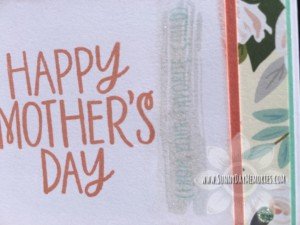Closeup of Mother's Day Card