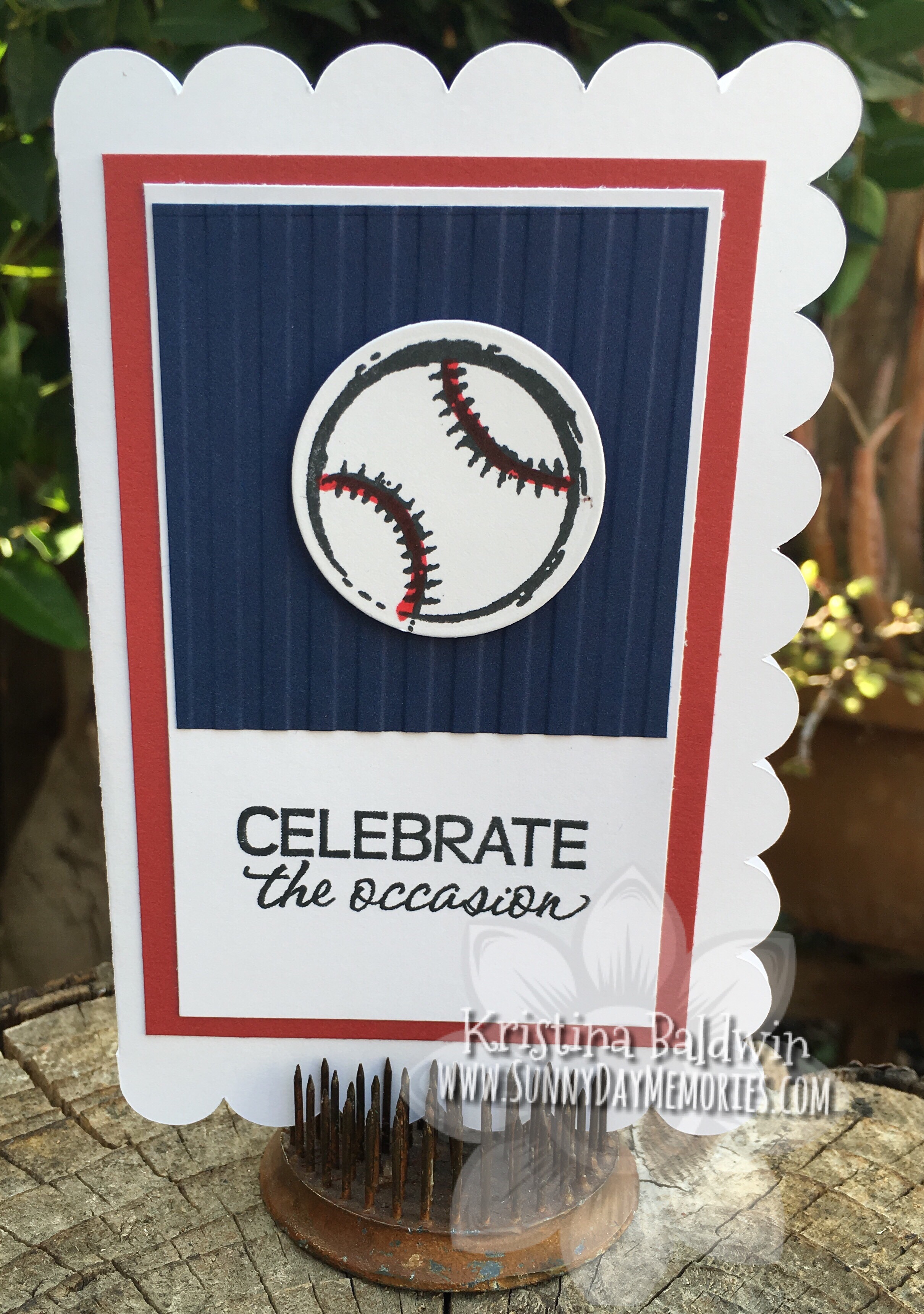 Baseball Gift Card Holder
