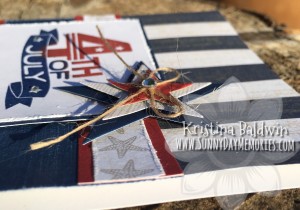 Layered Star on 4th of July Card
