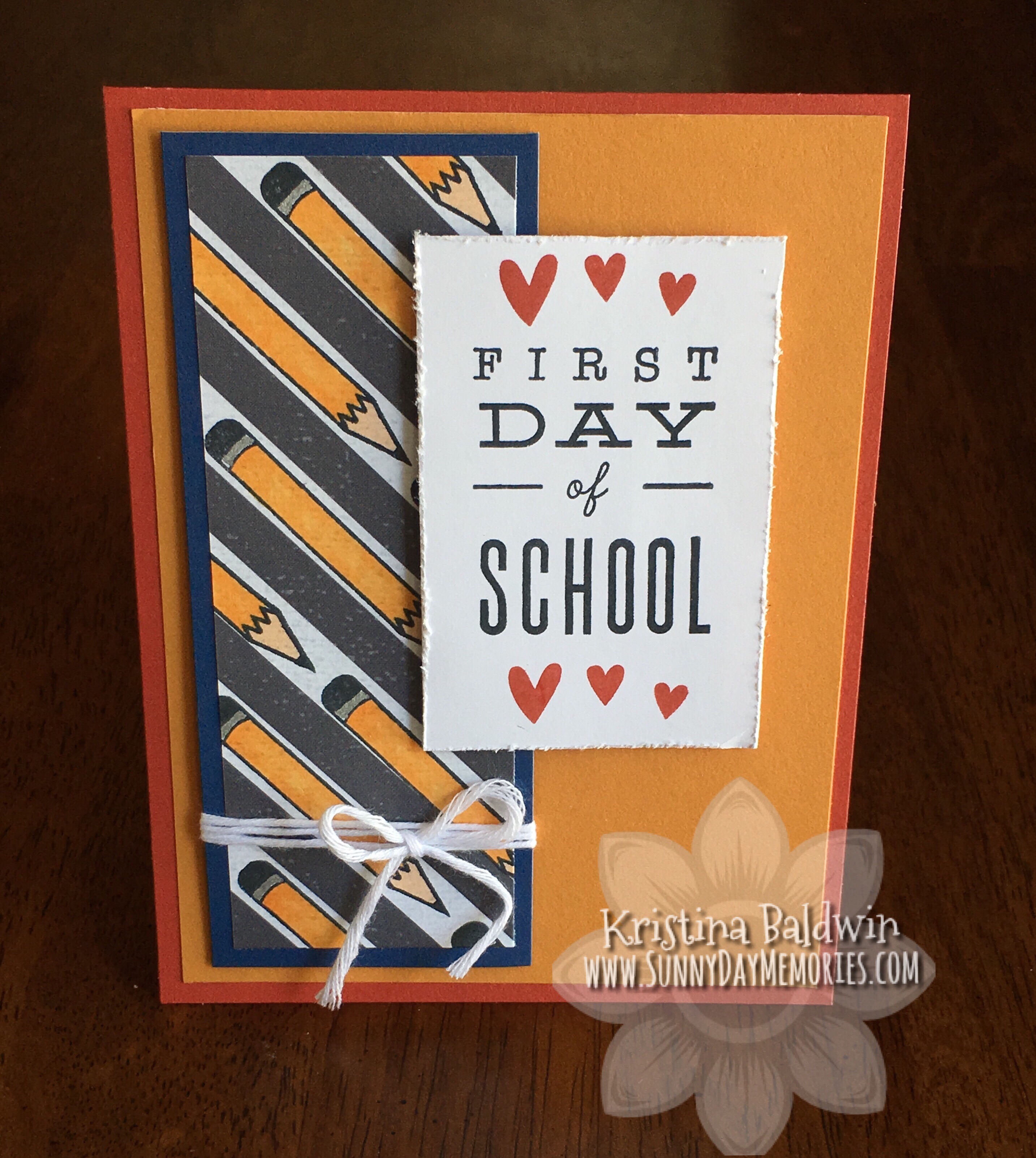 First Day of School Card