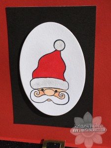 Closeup Santa Slider Card