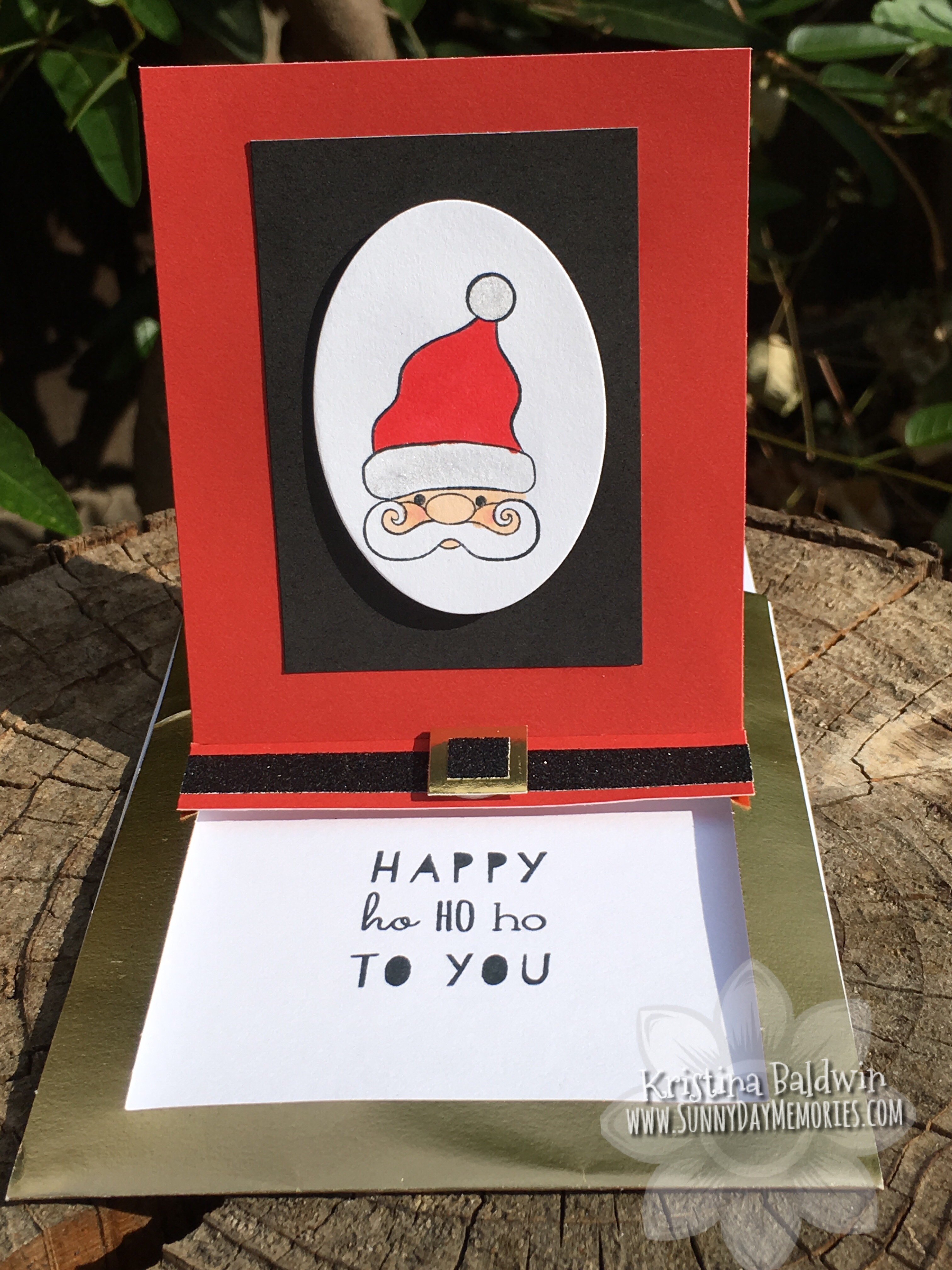 Open Santa Slider Card