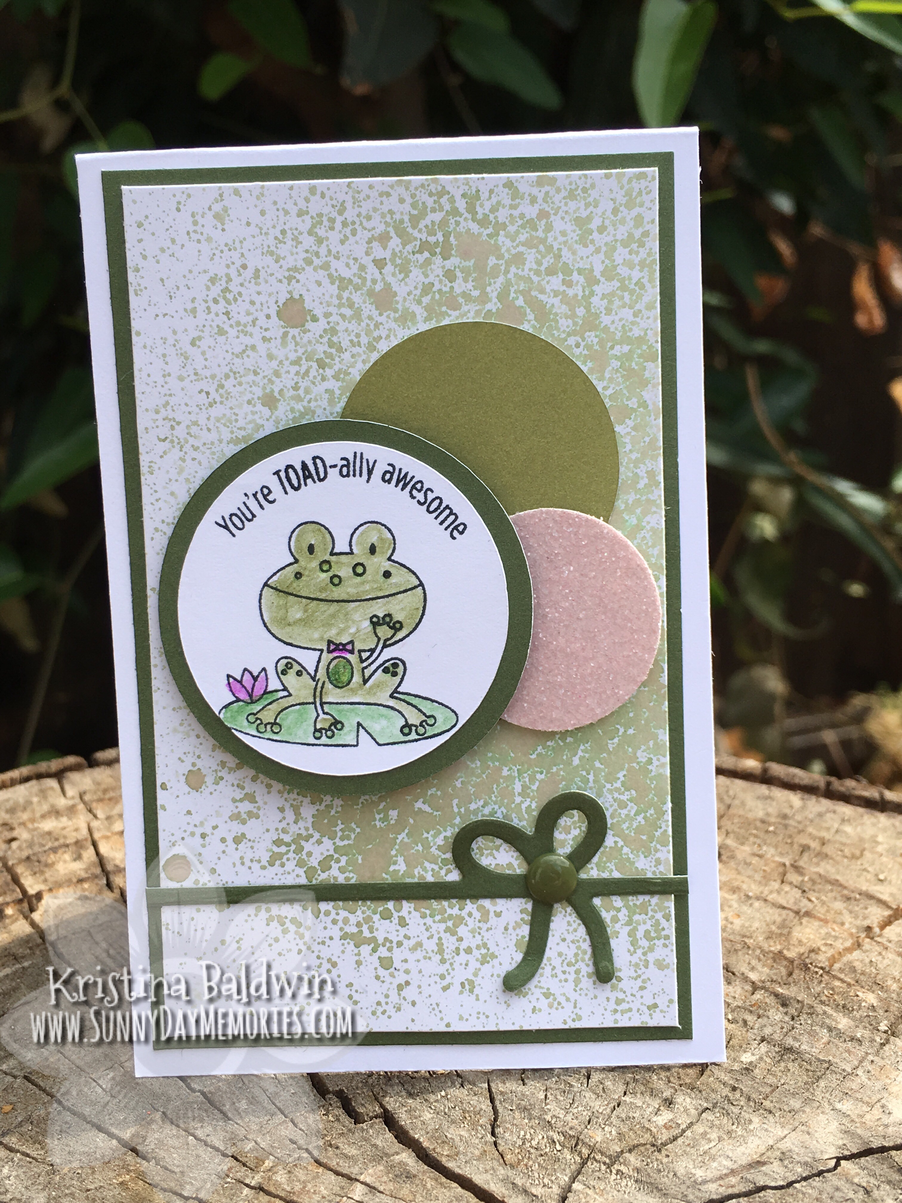 Punny Pals Toadally Awesome Card