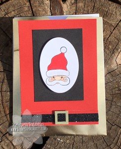 Santa From the Heart Slider Card