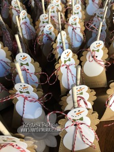 Snowmen Lollipops