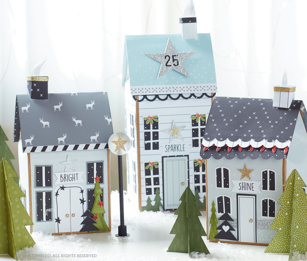 Papercrafted Holiday Village